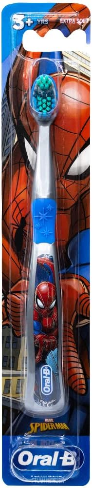 Colgate Marvel Spider-Man Toothbrush, 3+ YRS, Extra Soft (Colors & Characters Very) - 1 Count