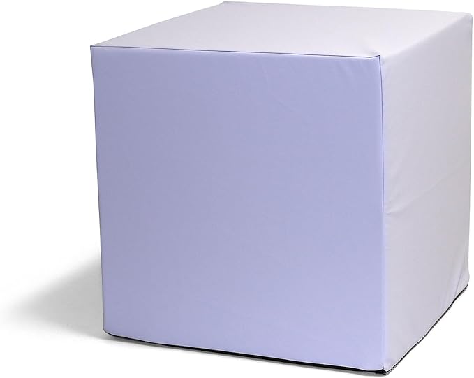 foamnasium Large Block, Indoor Foam Playset, Soft Toddler and Active Kids Play Foam Block for Crawling, Climbing, and Jumping, Made in The US, Enhanced Lavender