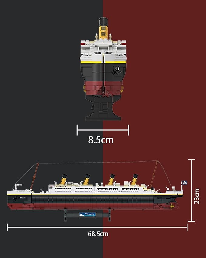 dOvOb Titanic Model Building Blocks Set, 2022 Pieces Bricks, Compatible with Major Brands