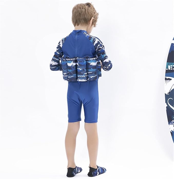 Baby Kids Floatation Suit Float One-Piece Swimwear Buoyancy for Girls Boys 1-8Years