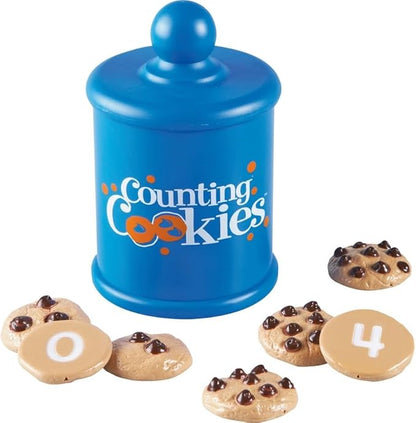 Learning Resources Smart Counting Cookies - 13 Pieces, Ages 18+ Months Toddler Counting & Sorting Skills, Toddler Math Learning Toys, Play Food for Toddlers, Chocolate Chip Cookies