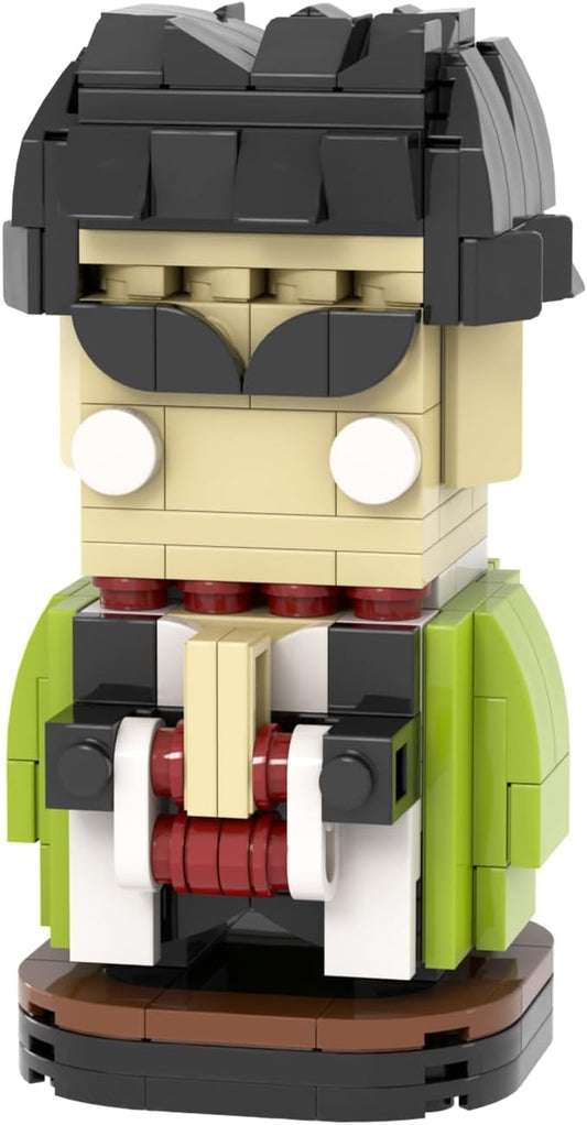 MOOXI-MOC Anime Brick Mini Headz Himejima Gyoumei Building Set,Creative Cute Building Blocks Children Kits,Gifts for Kids(212pcs)