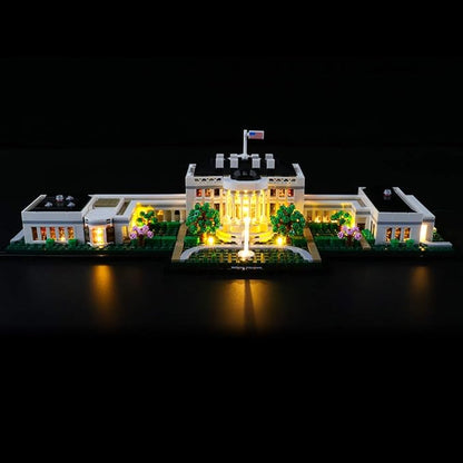 BRIKSMAX Led Lighting Kit for Architecture The White House - Compatible with Lego 21054 Building Blocks Model- Not Include The Lego Set