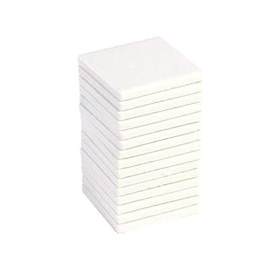 hand2mind White Streak Plates, Geology Tools, Streak Plates for Minerals, Mineral Test Kit, Rock Test, Hardness Test Kit, Science School Lab Supplies & Consumables, Scratch Plates (Pack of 10)