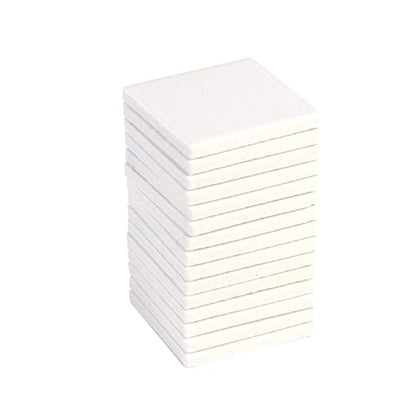 hand2mind White Streak Plates, Geology Tools, Streak Plates for Minerals, Mineral Test Kit, Rock Test, Hardness Test Kit, Science School Lab Supplies & Consumables, Scratch Plates (Pack of 10)