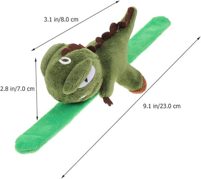 Abaodam Animal Slap Bracelets Dinosaur Slap Bracelet Plush Stuffed Animal Hugger Snap Wristband for Kids Birthday Party Favor