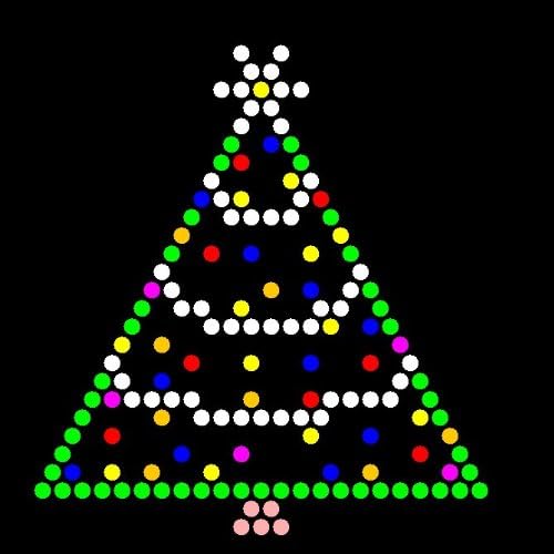 Holiday Refill templates for Lite Brite Cube, Flat-Screen, and Four Share (10 Sheets, 7x7)