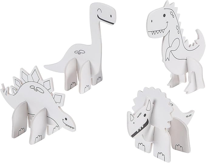 Fun Express CYO Foam Mini Dinosaur - Craft Kits - VBS Vacation Bible School Supplies/Decor - 48 Pieces