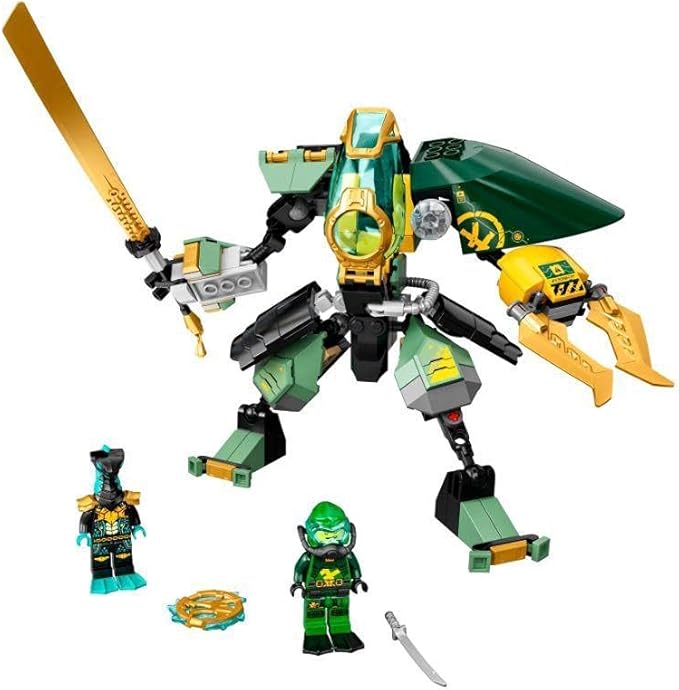 LEGO NINJAGO Lloyd’s Hydro Mech 71750 Building Kit, Underwater Playset with NINJAGO Lloyd and Mech; Role-Play Action for Boys and Girls Ages 7 and Up