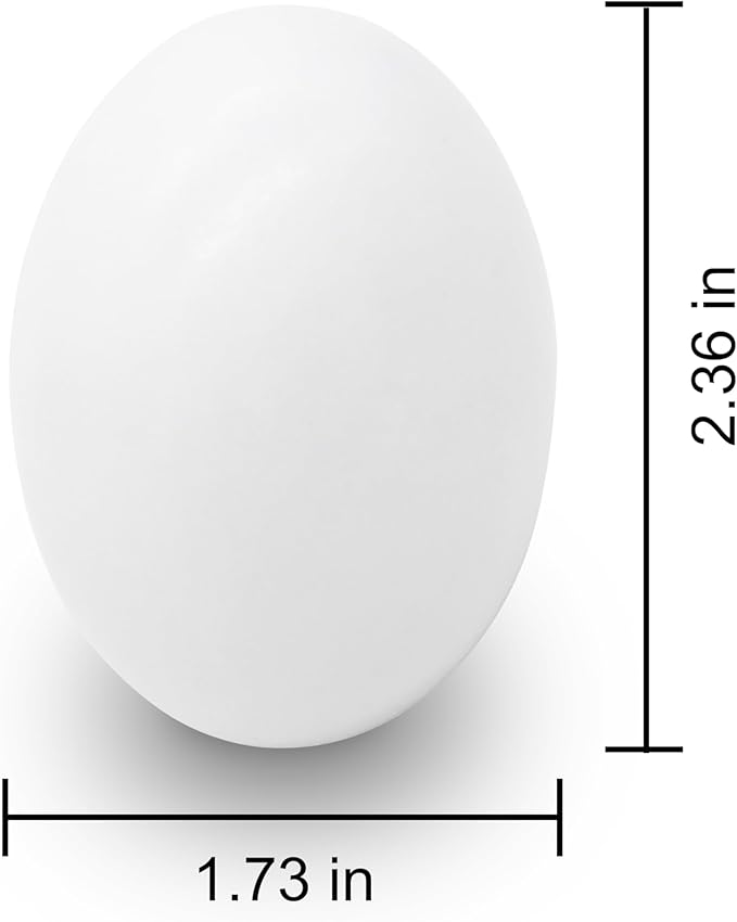 18 Pcs Easter Egg, White Wooden Eggs, Life Size Plain Decorating Eggs for Kids Easter DIY Paint Your Own Egg Decor, Easter Craft, Easter Eggs Hunt, Easter Basket Stuffers, School Activities Supplies