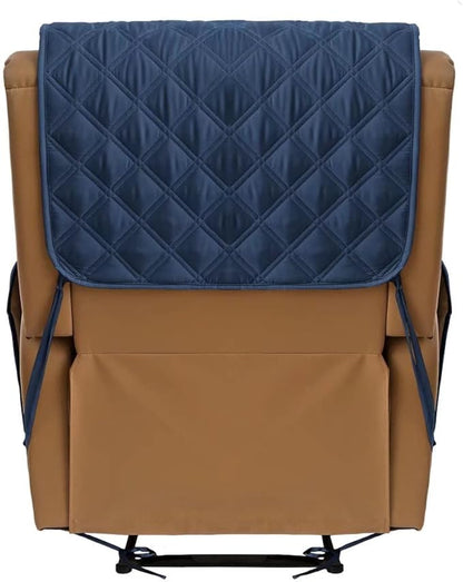 TOMORO Non-Slip Oversized Recliner Cover, 100% Waterproof Quilted Recliner Chair Slipcover Furniture Protector with Pockets, Washable Couch Cover with Elastic Straps for Kids and Pets