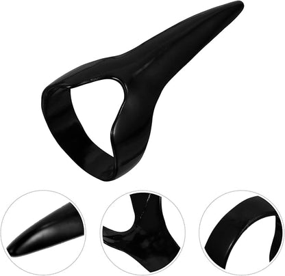 Beaupretty 8Pcs Halloween Costume Claws Fake Nail Rings Metal Gothic Punk Full Finger Rings Fingertip Nail Art Decoration Halloween Party Favor