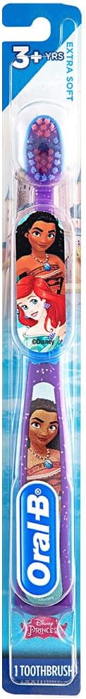 Oral-B Princess Toothbrush for Little Girls, Children 3+, Extra Soft, Moana Characters - 1 Count