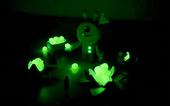 Jovi - Glow in The Dark, Non Drying Modeling Clay, Endlessly Reusable Plasticine, Set of 10 Bars (8 Basic Color + 2 Glow in The Dark), Each 1.75oz, for Arts and Crafts Projects