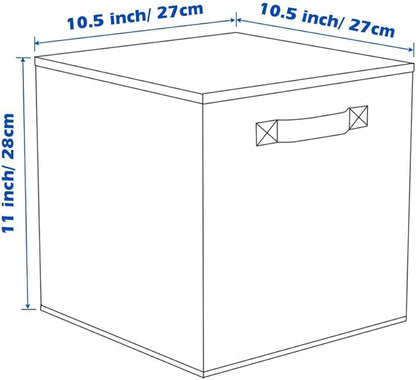 ShellKingdom Storage Bins, Foldable Fabric Storage Cubes And Cloth Organizer Drawer For Closet And Toys, 2 Pack (Lavender)
