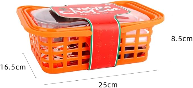 Kids Play Kitchen Toy Accessories Set Toddler Cooking Playset Colorful Stainless Steel Pots and Pans Birthday Gifts for 3+ Girls Boys (Pink)