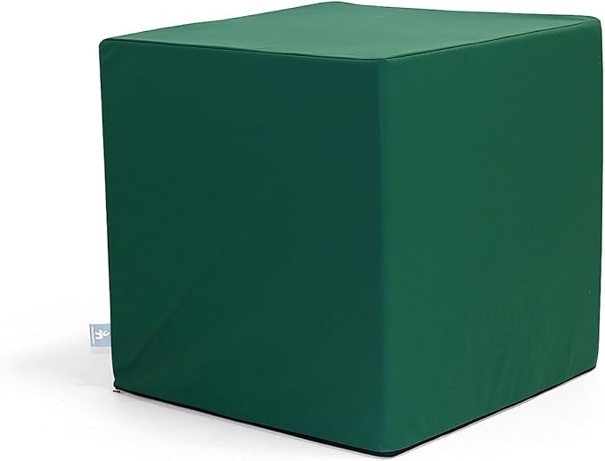 foamnasium Large Block, Indoor Foam Playset, Soft Toddler and Active Kids Play Foam Block for Crawling, Climbing, and Jumping, Made in The US, Enhanced Emerald