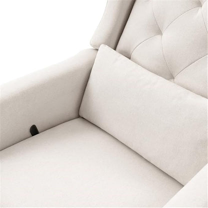 DaVinci Everly Recliner and Swivel Glider in Performance Cream Eco-Weave, GREENGUARD Gold Certified