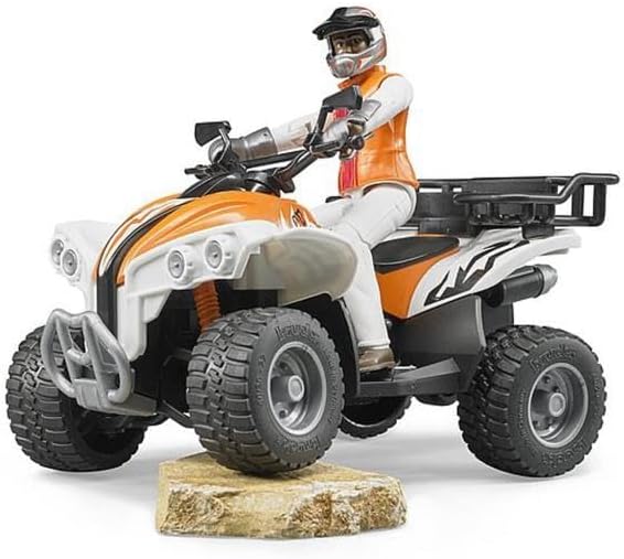 Bruder Quad with Driver (Colors May Vary)