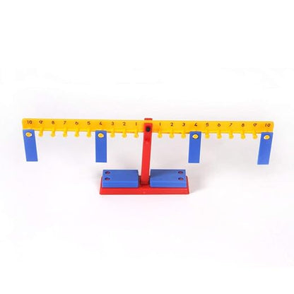 hand2mind Mini Student Number Balance Beam Classroom Kit, Student Math Balance, Balance Scale for Classroom, Math Manipulatives Middle School, Weighted Balance Scale for Kids Learning (Set of 15)