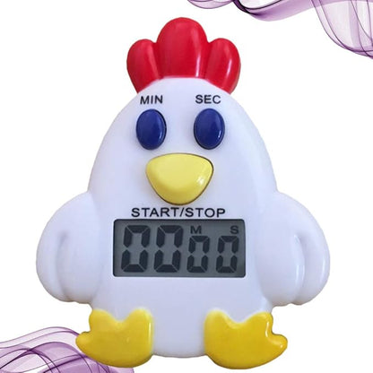 DOITOOL Mechanical Kitchen Timer, Cute Chick Timer for Kids, Wind Up 60 Minutes Manual Countdown Timer for Classroom, Home, Study and Cooking (with Battery)