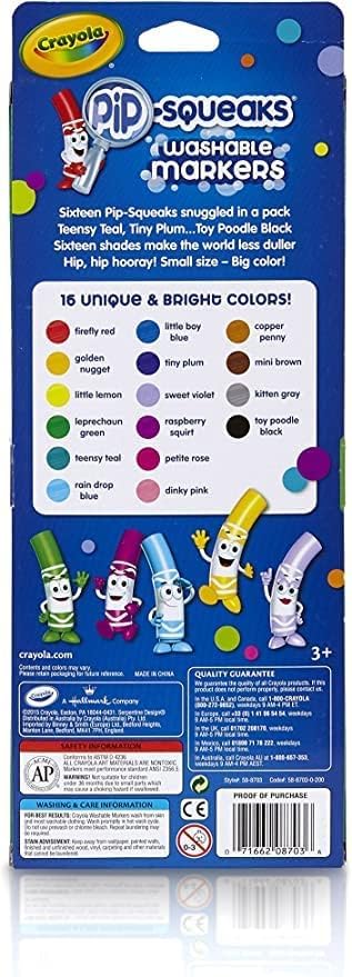 Crayola Pip-Squeaks Washable Markers 16 ea (Pack of 3)