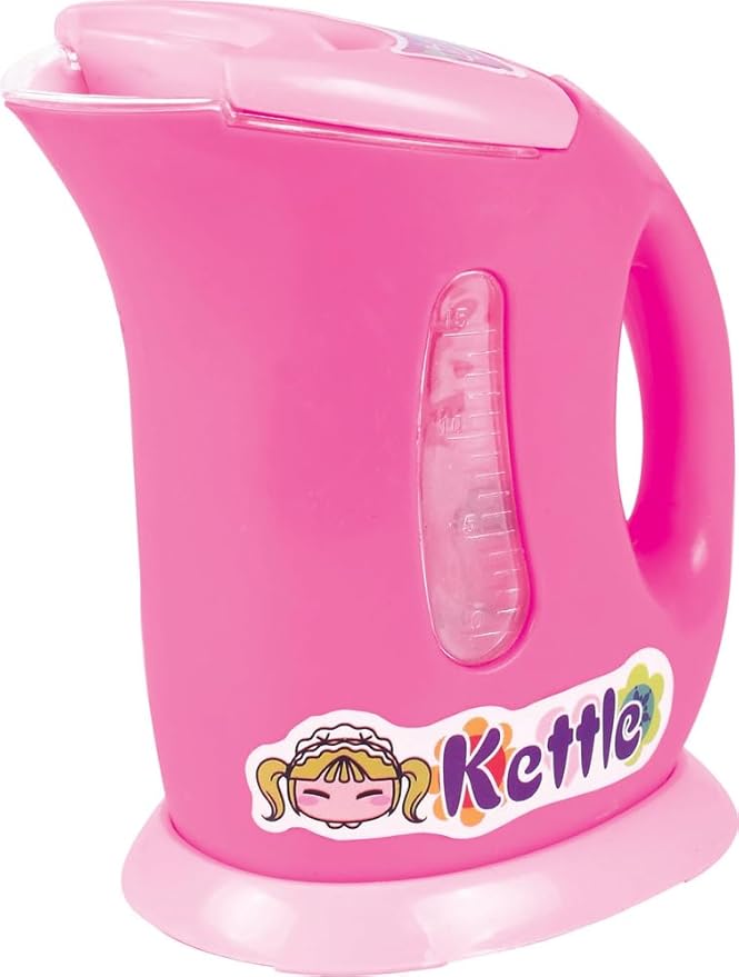 PowerTRC 2 Sets of Kitchen Appliance Playset with Light & Sound | Kettle, Coffee Maker, Mixer, Kitchen Accessories Toy for Kids