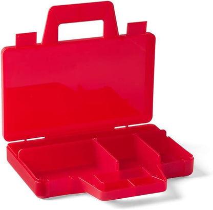 ROOM Copenhagen, Lego Sorting Box to-Go - Travel Case with Organizing Dividers - Red (40870001)