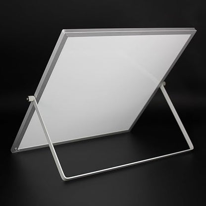 Flipside Products 12" x 12" Double-Sided Dry Erase Magnetic Flip Easel w/Black Dry Erase Marker w/Erase Cap, Adjustable Stand, Tabletop Easel, Small Portable Whiteboard