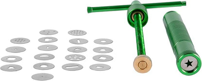 Stainless Steel Clay Extruder Sugar Paste Extruder Cake Fondant Decorating Tool Set Ceramics & Pottery Clay Extruders Mixers & Presses (Green)