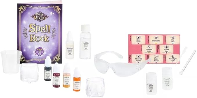 Magic Mixies Magic Potion Kit. Use The Spell Book to Mix Ingredients to Create Over 70 Magic Potions. Make Potions That Fizz, Bubble and Magically Change Form! Gifts for Kids, Ages 8+