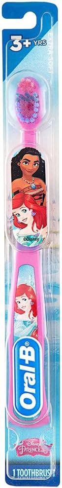Oral-B Princess Toothbrush for Little Girls, Children 3+, Extra Soft, Ariel Characters - 1 Count