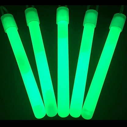 Glow Sticks Bulk Wholesale, 50 4” Green Glow Stick Light Sticks. Bright Color, Kids Love Them! Glow 8-12 Hrs, 2-Year Shelf Life, Sturdy Packaging, GlowWithUs Brand