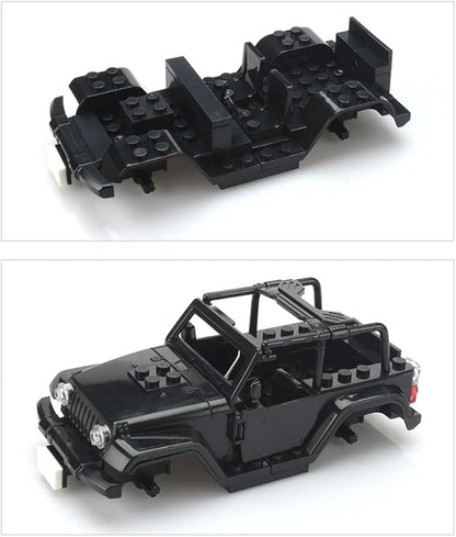 8 PCS Building Block City Policeman Mini-Figures with Multiple Military Weapons Accessories SWAT Equipment Military Vehicle Army Car Assembly Building Toys Gift for Boys