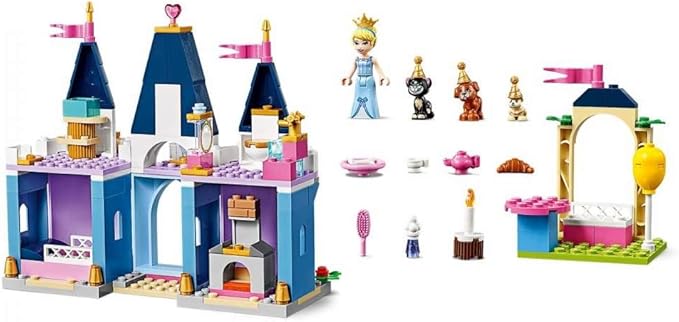 LEGO Disney Cinderella’s Castle Celebration 43178 Creative Building Kit, New 2020 (168 Pieces)