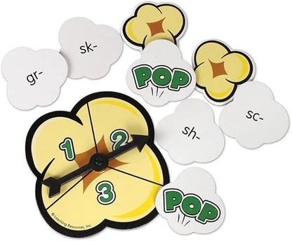 Learning Resources Pop for Blends Game,Phonics Game, 2-4 Players, 92 Cards, Ages 6+