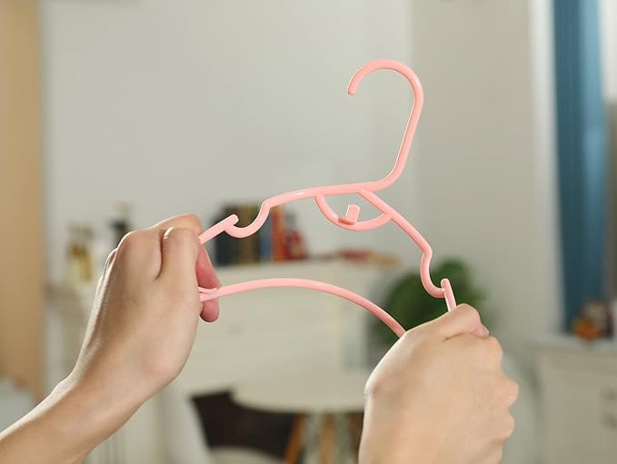 40pcs Grey Baby Nursery Closet Hangers,Non-Slip Laundry Infant Pant Hanger for Newborn Clothes Gift,Stackable Hangers,Save Space Ultra-Thin Child Coat Hanger for Girl Boy Toddler Kid.