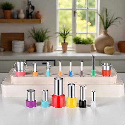 8Pcs Multicolor Clay Circle Cutters Set,Clay Molds Household Tool for Polymer Ceramic Crafts Handmade Supplies Clay Cutters Set of Circle Cutters for Earrings Ceramics and Pottery Ceramic and Pottery