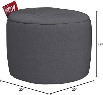 Fatboy Point Stonewashed Bean Bag, Grey, Large