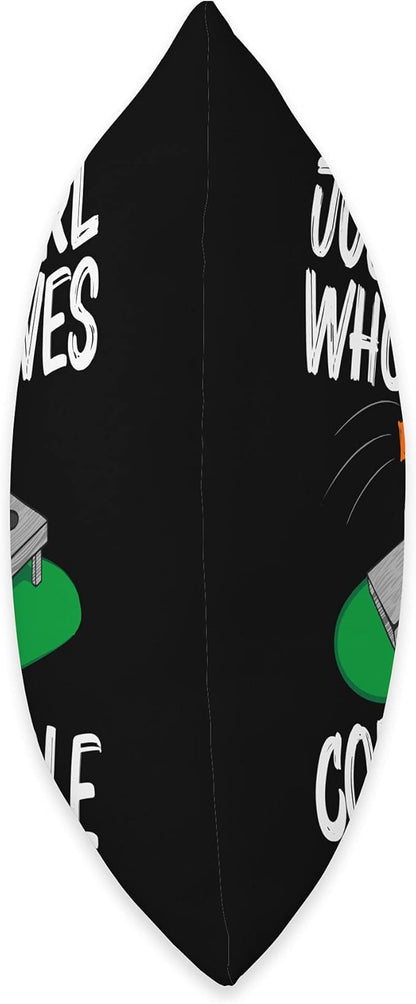 Cool Cornhole Design for Girls Kids Corn Bean Bag Toss Game Throw Pillow, 16x16, Multicolor