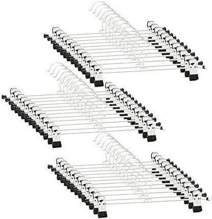 GoodtoU Skirt Hangers with Clips - Pants Hangers 36 Pack Metal Hangers for Pants Jeans Skirt Clip Hangers for Pants Heavy Duty