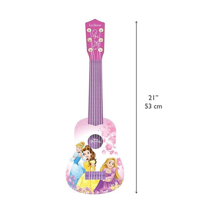 Lexibook, Disney Princess, My First Guitar for Children, 6 Nylon Strings, 21" Long, Guide Included, Pink, K200DP