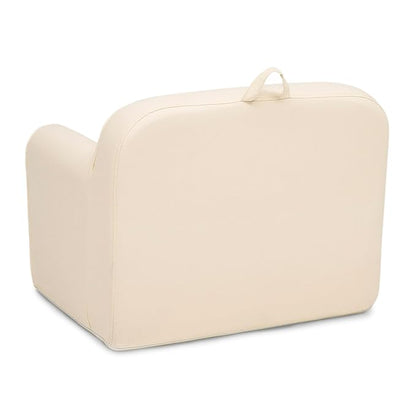 Delta Children Personalized Cozee Chair - Customize with Name – Foam Kids Chair for Ages 18 Months and Up, Oatmeal