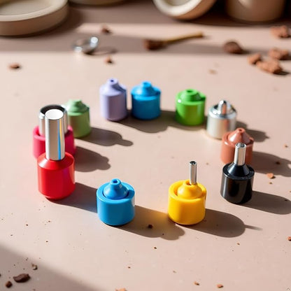 8Pcs Multicolor Clay Circle Cutters Set,Clay Molds Household Tool for Polymer Ceramic Crafts Handmade Supplies Clay Cutters Set of Circle Cutters for Earrings Ceramics and Pottery Ceramic and Pottery