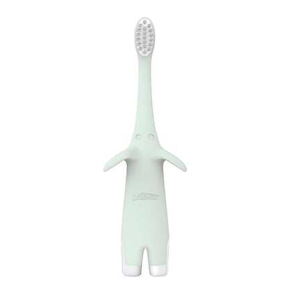 Dr. Brown's Infant-to-Toddler Toothbrush, Soft and Safe Baby Training Brush, Elephant, Mint, 0-3 years (Styles May Vary)