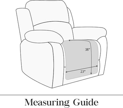 TOMORO Non-Slip Recliner Sofa Cover - 100% Waterproof Seat Recliner Chair Slipcover Furniture Protector, Washable Couch Cover for Dog and Kids, 23 x 38 inch Navy