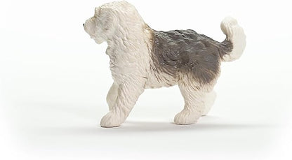 Schleich Farm World New 2024 Farm Animal Toy Old English Sheepdog Dog Figurine