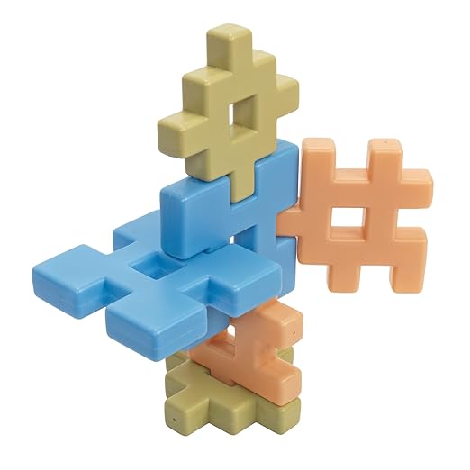 Excellerations Natural Tones Waffle Blocks - 18 Pieces