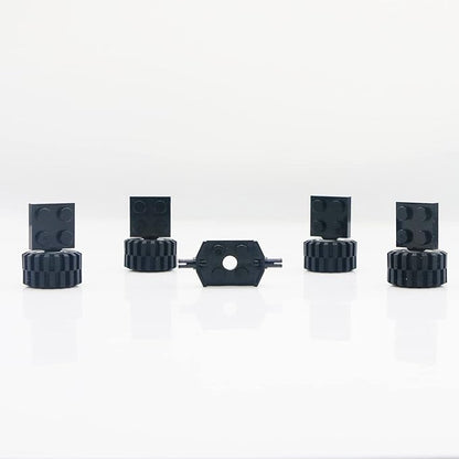 Tires Wheels and Axles Sets - 56 Pieces Brick Accessories Basic Classic Building Block Toys,Car Truck Wheels Parts