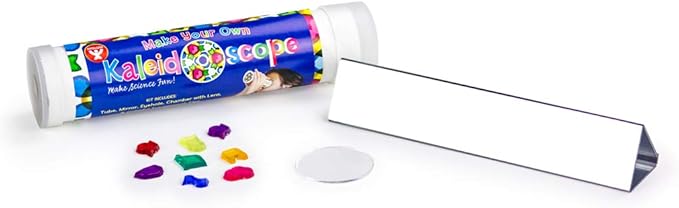 Hygloss Products Kaleidoscope Kit For Kids - Make Your Own Kaleidoscopes - 6-3/4 x 1-3/8 Inches, 1 Pack